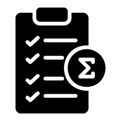 clipboard glyph icon