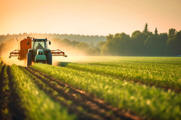 Fototapeta premium agriculture environment and green field
