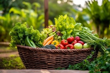 Vibrant Assortment of Fresh Green and Colorful Vegetables. Generative AI