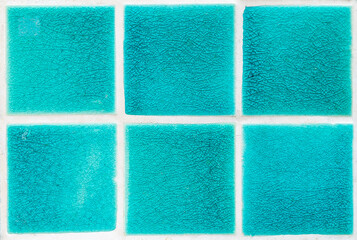 Abstract blurred blue tile with crack texture background, wall tile design