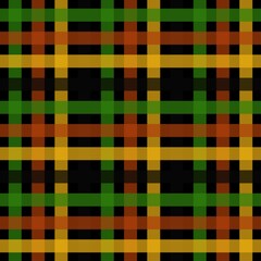Tartan Seamless Repeatable Pattern Background Seamless tartan plaid pattern. Repeatable background with check fabric texture. Flat vector backdrop.