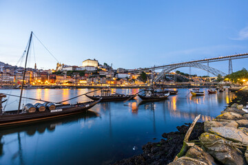 Obraz premium Porto,Portugal-17April2023:Wonderful view of Porto or Oporto city,