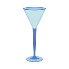 Dishes. A glass, cocktail, wineglass.