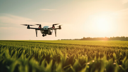 The use of drones in agriculture Generative AI