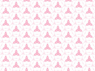 seamless pattern with pink hearts