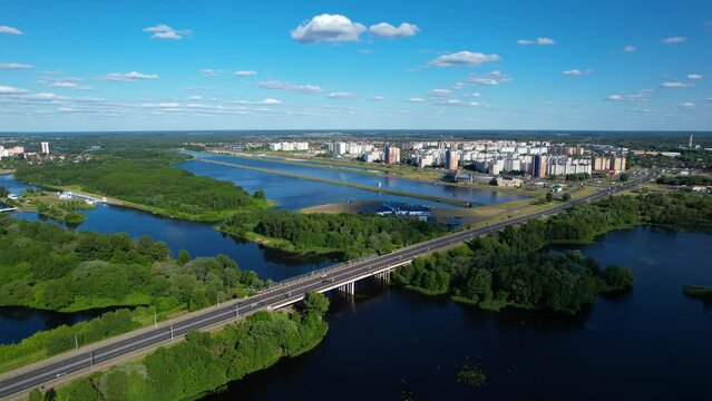 The city of Brest from a height