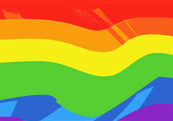 Abstract rainbow background vector image.