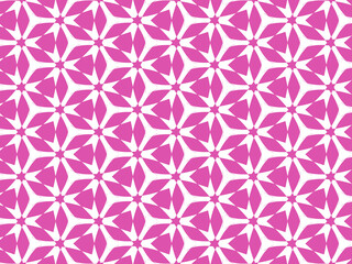 seamless pattern with pink flowers