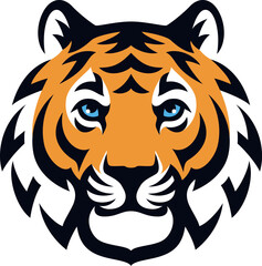 Tiger Head Mascot Logo Design