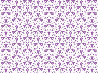 seamless pattern with pink flowers