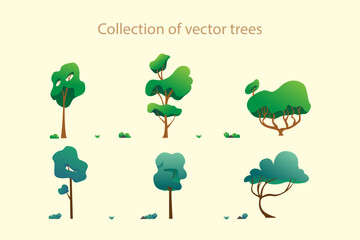 Collection of vector trees