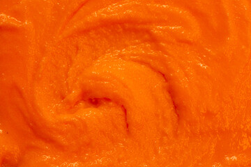 Smoothies from fresh fruits and berries. Ice cream texture. Fruit yogurt ice cream. Delicious sweet dessert close-up as a background.