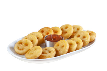 cookies on white background