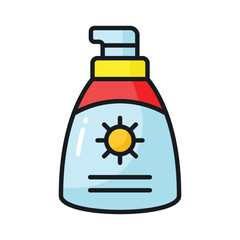 An amazing vector design of sunblock in modern style, premium icon