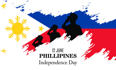 phillipines independence day vector background. suitable for card, banner, or poster