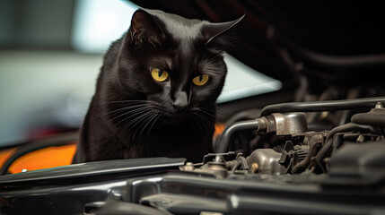 How this Feline Mechanic Keeps Your Car Running Smoothly