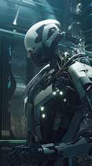 Fototapeta premium The Fusion of Robotics and Generative AI: A Vision of the Future