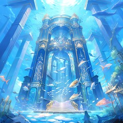 海底神殿 | Generative AI
