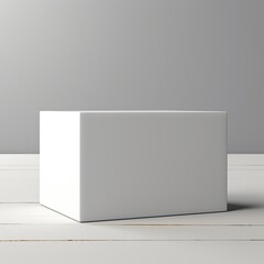 Blank White Box Product Mockup, Blank Mockup for displaying designs, product photography mockup, cube packaging mockup 