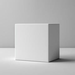 Blank White Box Product Mockup, Blank Mockup for displaying designs, product photography mockup, cube packaging mockup 