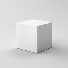Blank White Box Product Mockup, Blank Mockup for displaying designs, product photography mockup, cube packaging mockup 