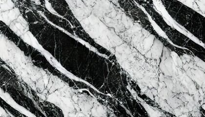 Obraz premium Black and White marble background texture natural stone pattern abstract for design art work. Marble with high resolution