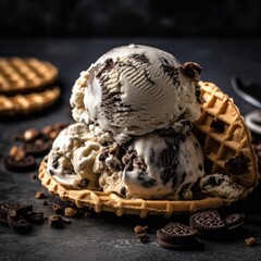 Obraz premium ice cream with chocolate