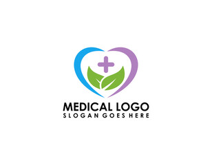 Medical Cross and Health Pharmacy Logo Vector Template