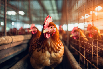 chicken farms for the production of fresh and healthy eggs for consumption