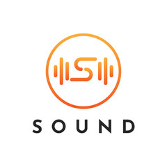 Letter S Initial Sound Logo Design Idea