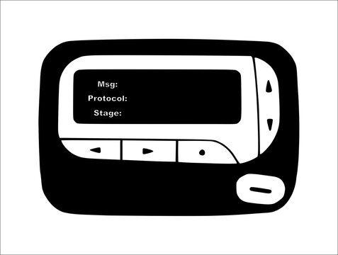 Illustration Of A Environmental Services Pager.