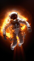 Obraz na płótnie Canvas Astronaut exploring the universe