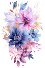 Plakat Floral and flower background