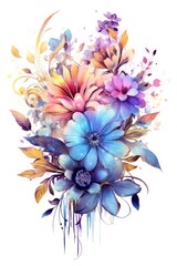 Fototapeta premium Floral and flower background