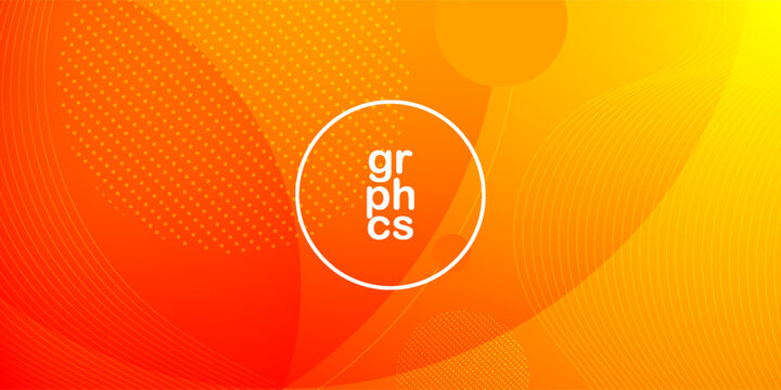 Abstract bright orange background with simple shapes. Colorful orange design. Cool and modern with geometric concept concept. Eps10 vector