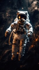 Astronaut exploring the universe