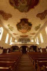 Deutschland - Baden-Württemberg - Sankt Märgen - Klosterkirche Mariä Himmelfahrt - Innenansicht