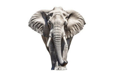 Elephant on Isolated Transparent Background. Generative AI