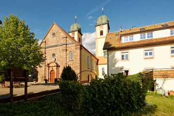 Fototapeta na wymiar Deutschland - Baden-Württemberg - Sankt Märgen - Klosterkirche Mariä Himmelfahrt