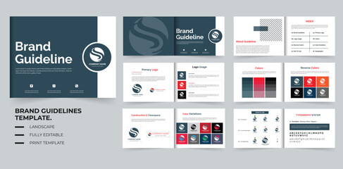 Brand guidelines Template A4 landscape