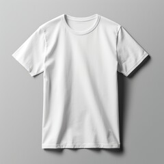 Blank T-Shirt Fashion Product Mockup, Clean T Shirt Laid on Studio Floor Mockups