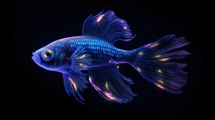 Fototapeta premium fish in the night