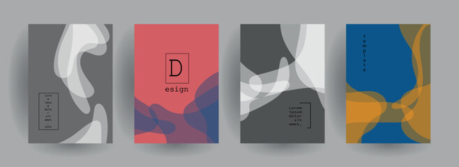 Abstract gradient vector background for business brochure cover design	