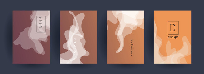 Abstract gradient vector background for business brochure cover design	