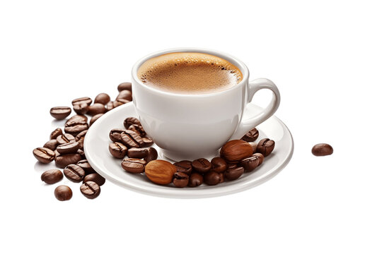 Coffee Espresso Isolated Illustration on Transparent Background, Generative AI