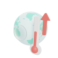 3D Global Warming Illustration