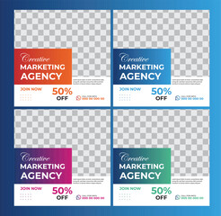 Digital Marketing Social Media Post design template