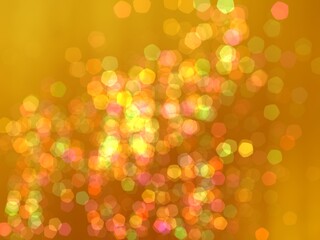 abstract yellow bokeh background