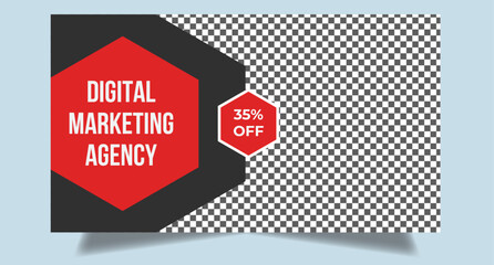 Editable youtube thumbnail template | Youtube thumbnail | video thumbnail |Youtube video thumbnail for marketing agency | Creative corporate social media web banner | customizable video thumbnail