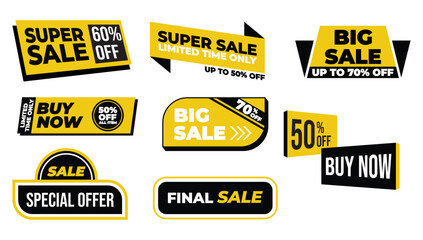 sale banner template design for media promotions and social media promo